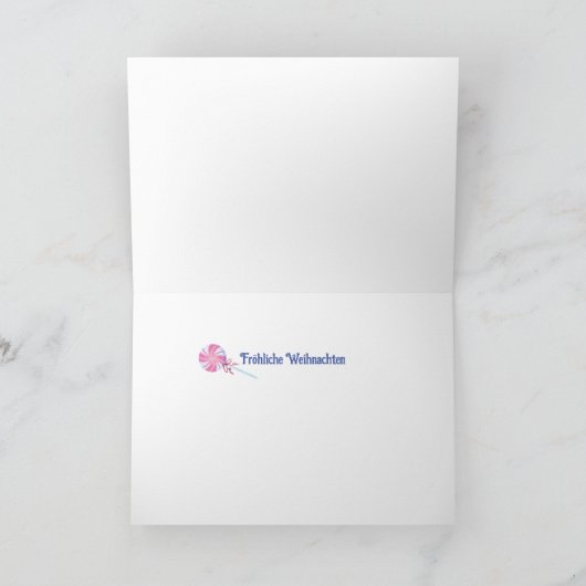 Nutcracker Kings Frohe Weihnachten auf Deutscher K Karte (Innenseite)