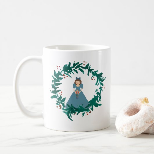 Nutcracker Kränz Malerei Weihnachten Kaffee Tasse (Mit Donut)