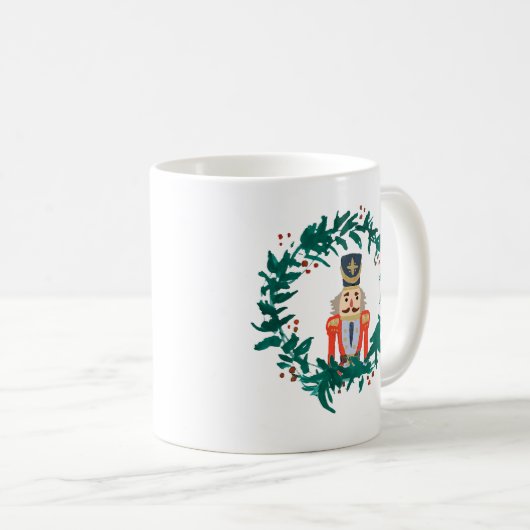 Nutcracker Kränz Malerei Weihnachten Kaffee Tasse (VorderseiteRechts)