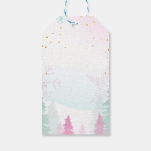 Nutcracker Land der Süßigkeiten Mädchen Gefallen D Geschenkanhänger (Rückseite)