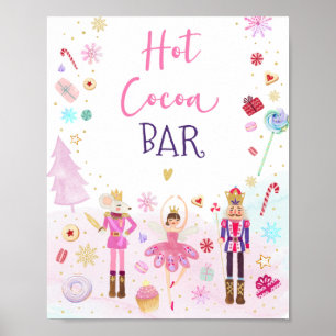 Nutcracker Land der Süßigkeiten Warmes Kakao-Bar Poster