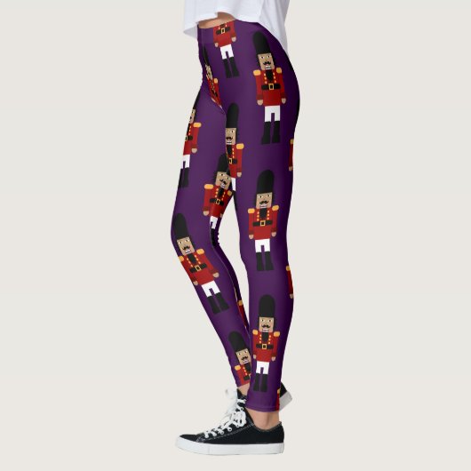 Nutcracker-Leggings (Lila Hintergrund) Leggings (Links)