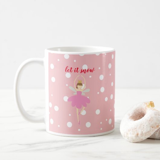Nutcracker Let it Snow Weihnachten Kaffee Tasse (Mit Donut)
