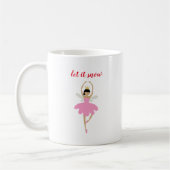 Nutcracker Let it Snow Weihnachten Kaffee Tasse (Links)