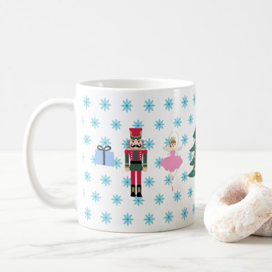 Nutcracker Let it Snow Weihnachten Kaffee Tasse (Mit Donut)