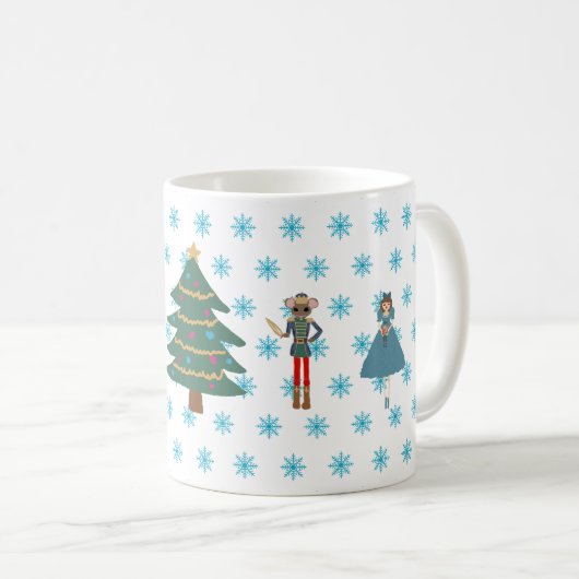 Nutcracker Let it Snow Weihnachten Kaffee Tasse (VorderseiteRechts)