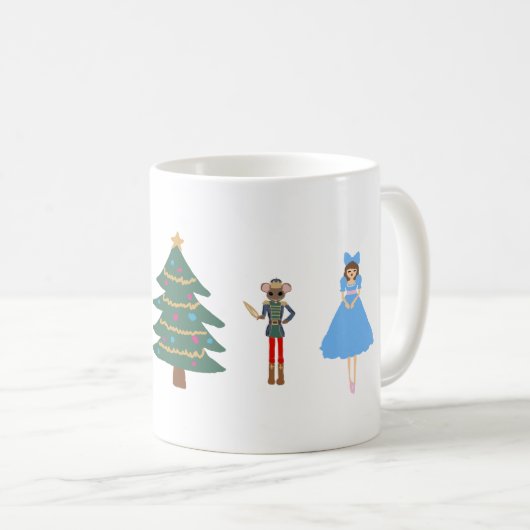 Nutcracker Let it Snow Weihnachten Kaffee Tasse (VorderseiteRechts)