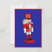 Nutcracker Let's Go Nuts Blue Small Holiday Einladung (Rückseite)