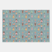 Nutcracker Lila Pink Blue Wrapping Paper Geschenkpapier Set (Vorderseite 3)