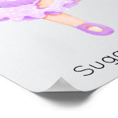 Nutcracker Lila Sugar Plum Fairy Weihnachten Poster (Ecke)