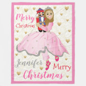 Nutcracker Lt Brwn Haare Fleece Blanket (Vorderseite)