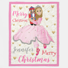 Nutcracker Lt Brwn Haare Fleece Blanket