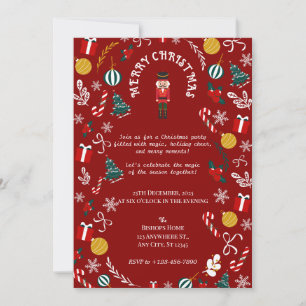 Nutcracker Magic Christmas Party Einladung