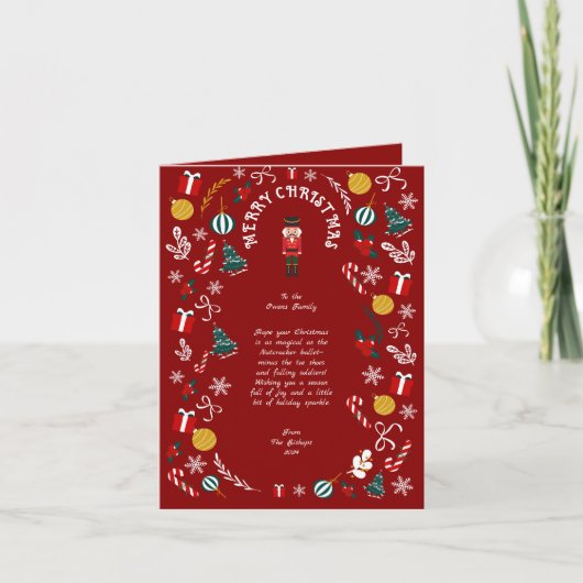 Nutcracker Magic-Foto Feiertagskarte (Vorderseite)