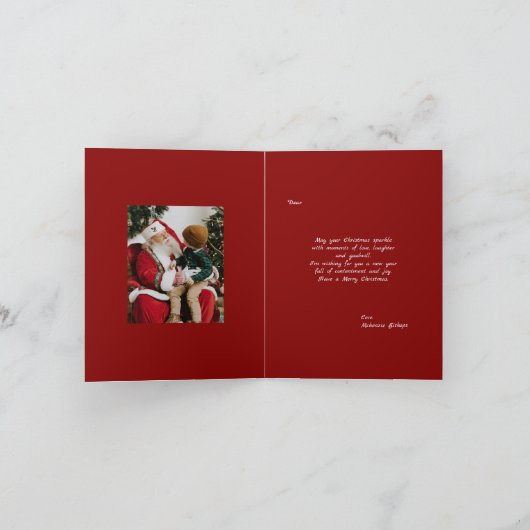 Nutcracker Magic-Foto Feiertagskarte (Innenseite)