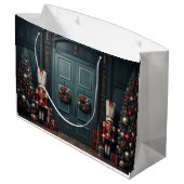 Nutcracker Magie: Weihnachtsgeschenktasche Große Geschenktüte (Rückseite Schrägansicht)