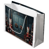 Nutcracker Magie: Weihnachtsgeschenktasche Große Geschenktüte (Vorderseite Schrägansicht)