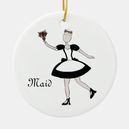Nutcracker Maid Keepake Ornament (Vorne)