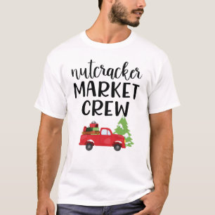 Nutcracker Market Crew Weihnachtsfeiertag Einkauf T-Shirt