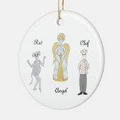 Nutcracker Maus/Koch/Engel-Ornament Keramik Ornament (Links)