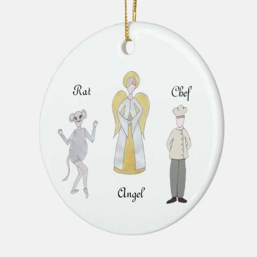 Nutcracker Maus/Koch/Engel-Ornament Keramik Ornament (Links)