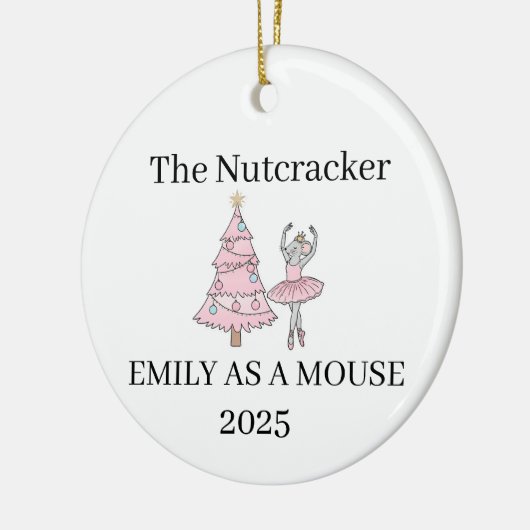 Nutcracker-Maus-Ornament, Geschenk von Cast-Mitgli Keramik Ornament (Links)