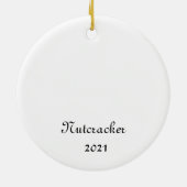 Nutcracker-Maus/Pollichinelle/Engel-Ornament Keramik Ornament (Hinten)