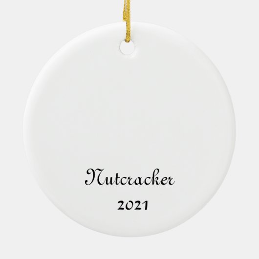 Nutcracker-Maus/Pollichinelle/Engel-Ornament Keramik Ornament (Hinten)