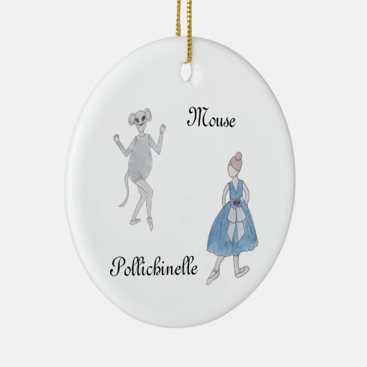 Nutcracker Maus/Pollichinelle Keepake Ornament (Rechts)