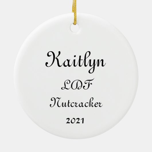 Nutcracker Maus/Pollichinelle Keepake Ornament (Hinten)