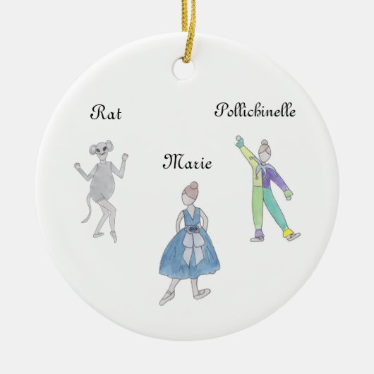 Nutcracker Maus/Pollichinelle Keepake Ornament (Vorne)