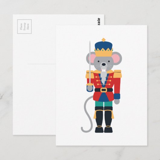 Nutcracker-Maus Postkarte (Vorne/Hinten)