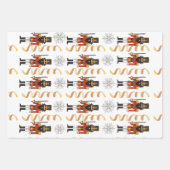 Nutcracker Men Soldiers Weihnachten Geschenkpapier Set (Vorderseite 3)