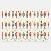Nutcracker Men Soldiers Weihnachten Geschenkpapier Set (Vorderseite 2)