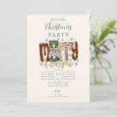 Nutcracker Merry & Bright Christmas Einladung (Stehend Vorderseite)