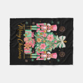 Nutcracker Merry Christmas Tree Ballet Dance Women Fleecedecke (Vorderseite (Horizontal))