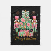 Nutcracker Merry Christmas Tree Ballet Dance Women Fleecedecke (Vorderseite)