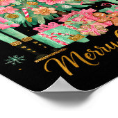 Nutcracker Merry Christmas Tree Ballet Dance Women Poster (Ecke)