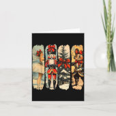 Nutcracker Merry Christmas Xmas Tree Family Pajama Karte (Vorderseite)