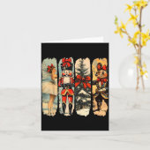 Nutcracker Merry Christmas Xmas Tree Family Pajama Karte (Gelbe Blume)