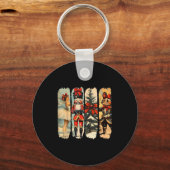 Nutcracker Merry Christmas Xmas Tree Family Pajama Schlüsselanhänger (Vorderseite)