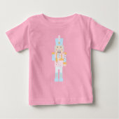 Nutcracker mit Candy Cane Baby T-shirt (Vorderseite)