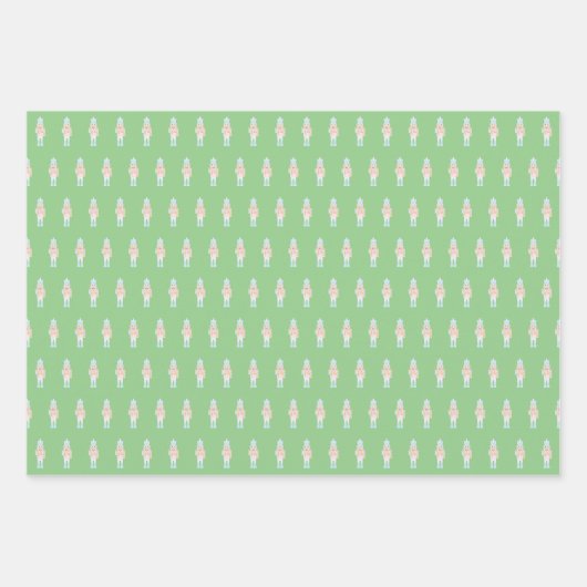 Nutcracker mit Candy Cane Geschenkpapier Set (Vorderseite 3)