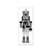 Nutcracker mit Candy Cane Gummistempel (Prägung)