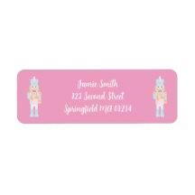 Nutcracker mit Candy Cane Rücksendeadresse