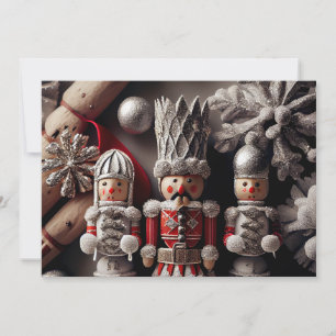 Nutcracker mit roter Jacket Feiertagskarte