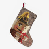Nutcracker mit Silbergeschenk Kleiner Weihnachtsstrumpf (Vorderansicht (hängend))