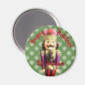 Nutcracker mit Snowflakes-Individuelle Name Magnet (Vorderseite/Rückseite)