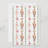 Nutcracker, modernes Weihnachtsgeschenk-Party Einladung (Rückseite)