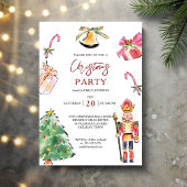 Nutcracker, modernes Weihnachtsgeschenk-Party Einladung